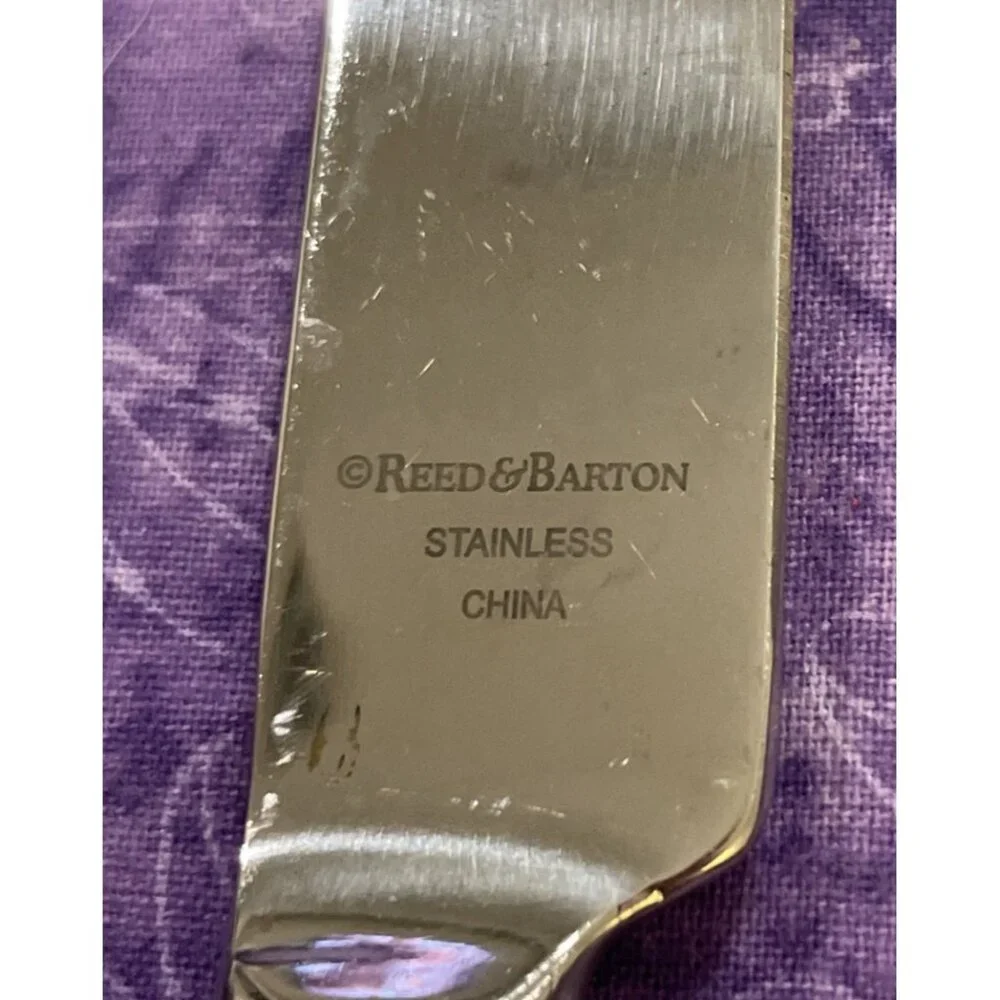 Reed & Barton Kendall Stainless French Solid Knife‎ 5 Piece Set Beaded Outline